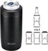 Morefeel 4-in-1 Skinny Can Cooler, Double Wall Stainless Steel Insulated Can Holder, Works With 12 Oz Slim Can,