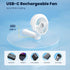HandFan Portable Misting Fan, Handheld Spray Water Mister, USB Rechargeable Mini Cooling Hand Fans for Summer