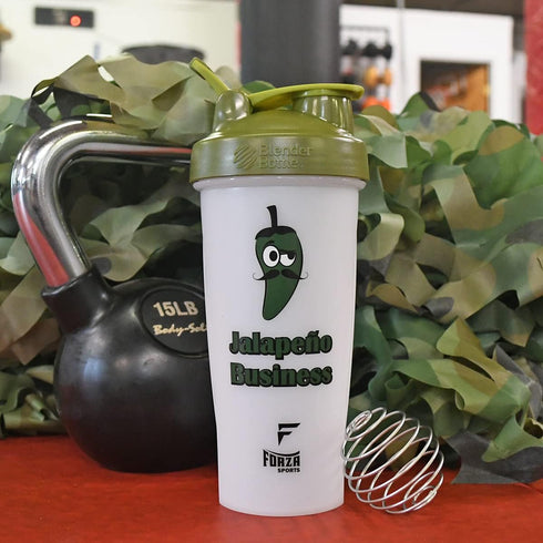 Blender Bottle x Forza Sports Classic Shaker - 28 oz. Jalapeno Business - White