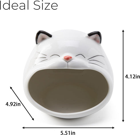 FAQQI Ceramic Cat Sponge Holder for Kitchen Sink Cute Sponge Holder and Novelty Kitchen Gadgets Unique Kitchen Items