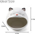 FAQQI Ceramic Cat Sponge Holder for Kitchen Sink Cute Sponge Holder and Novelty Kitchen Gadgets Unique Kitchen Items