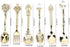6Pcs/Set Fdit Vintage Carved Coffee Spoon Teaspoon Retro Zinc Alloy Dessert Coffee Tableware Spoons Cutlery