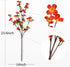 Artflower 6 Pack Artificial Silk Plum Blossom 23.6’’ Fake Flower Stems for Table Centerpieces Home Wedding Decoration