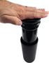 Iconikal Insulated Coffee Tumbler with Built-In French Press, 16 oz Black On-the-Go Coffee Maker