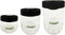 Food Storage Jar Containers - Borosilicate Glass Vacuum Seal Lids, Airtight Canister Set for Flour, Cereal, Pasta, 3pc