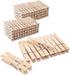 Heavy Duty Wooden Clothespins, 3.5 Inch Clothes Pins for Hanging Clothes, 100pcs Rust Resistant Clips for Craft and