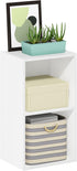 Furinno Luder Bookcase - 2-Tier Cube Storage, White