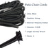 Merrian Living 4 Pack, Zero Gravity Chair Cord Replacement, Elastic Cord for antigravity Chair, Patio Recliner Chair