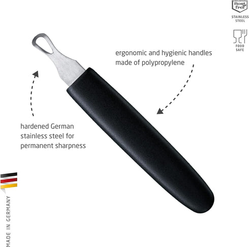 Triangle Cherry Pitter - Stainless Steel, Removes Pits in Seconds, Dishwasher Safe