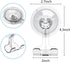 zuylikxy 2PCS Suction Cup Razor Holder for Shower, Clear Reusable His and Hers Razor Hooks