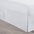 Nestl White Bed Skirt Queen Size - 14 Inch Drop Brushed Microfiber, Hotel Quality Pleated & Fade Resistant