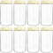 SHOWIN Overnight Oats Containers with Lids, 24oz Glass Jars with Lids 8