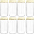 SHOWIN Overnight Oats Containers with Lids, 24oz Glass Jars with Lids 8