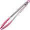 Chef Craft Premium Silicone Cooking Tongs - 12 inch, Pink Kitchen Utensil