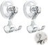 zuylikxy 2PCS Suction Cup Razor Holder for Shower, Clear Reusable His and Hers