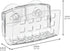 iDesign BPA-Free Plastic Sponge Holder for Kitchen Sink, Clear, with Suction Cups