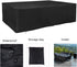 FLR 105x70x34inches Patio Table Cover Veranda Rectanguler Black Waterproof Outdoor Dinner Protector Dust-Proof Table
