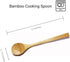 JapanBargain Bamboo Cooking Spoon, 12-Inch Long, Wooden Stirring Utensil, Eco-Friendly, 2-Pack