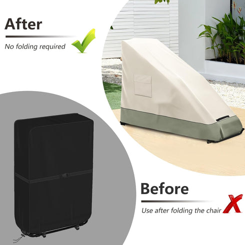 600D Green,39" 26" 45" Zero Gravity Chair Cover,Outdoor Heavy Duty Waterproof Zero Gravity Lounge Chair Cover,Patio