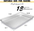 Commercial Quality Baking Sheet Pan Set, Natural Aluminum Cookie Sheet, Nonstick Baker's Half Sheet Pan, 2 Pack 18X13