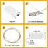 6 Pack 7ft 20 Fairy Lights Battery Operated String Lights, Led Mini Lights, Waterproof Silver Wire Starry for Mason