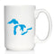 Great Lakes Map Coffee Mug - Large 15oz White Ceramic Mug - Unique Art Gifts for Midwestern Women & Men