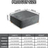 L/Length&Width:35-44"/Height:15-20",Grey) Ottoman Covers Slipcover Square Ottoman Covers Protector for Footrest Foot
