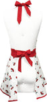 Wrapables Sweet Cherries Adjustable Flirty Hostess Apron