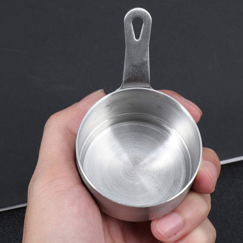Hemoton Mini Saucepan, Small Heating Pot for Butter, Milk, Cheese Melting, Cookware with Handle, Size S 9.5x5.3x5cm
