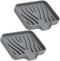 suyncyi Soap Dish with Drainage, Gray Silicone Soap Holder for Bathroom Sink, 2