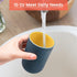 PNDID 4 Pieces Plastic Bathroom Tumblers, Unbreakable Toothbrush Cup, Plastic Mouthwash Cup Toothbrush Holder (Light