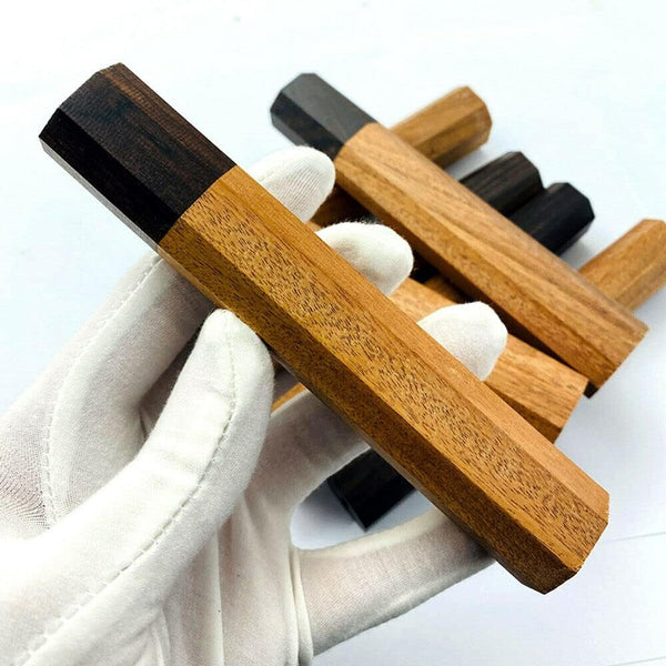 1PC Japanese-style Kitchen Knife Handle, Octagonal Handles Safflower Knives Material