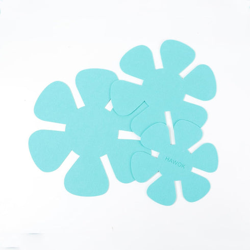 HAWOK Set of 3 Pot/Pan Protectors, 8 inch, 10 inch, 12 inch, Malachite Green