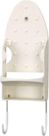 Household Essentials 166-1 Iron Wall Mount with Attached Ironing Board Hooks, White