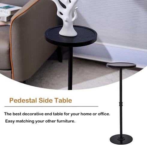 Tall Side Table, Small Round Side Tables, Drink Stand Pedestal Side Table, Accent Martini Coffee Tables, Corner Sofa