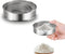 Gurlideo 3PCS Sieve Fine Mesh with brush, Stainless Steel Round Sifter for Baking,