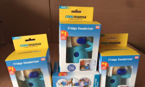 Chilly Mama Baking Soda Fridge and Freezer Odor Absorber & Freshener Holder, Blue