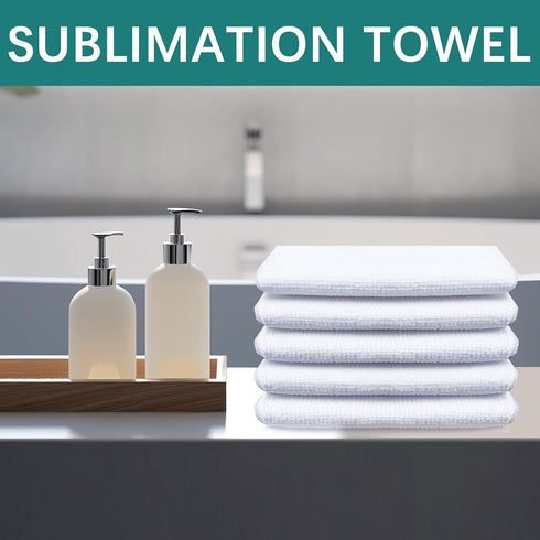 20 Blank,12 12 Inch GEKIXUTP Pcs Sublimation Towels x DIY Microfiber Sublimation Kitchen Towel,Sublimation Hand
