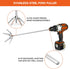onlyfire 4 Inch Stainless Steel Pork Puller for Use with Standard Hand Drill