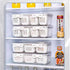 MANO Divided Snackle Box Charcuterie Container with 3 Compartment Sectioned Serving Tray for Cheese Veggie Fruit Berry Salad Refrigerator Fridge Storage(1 Pack)