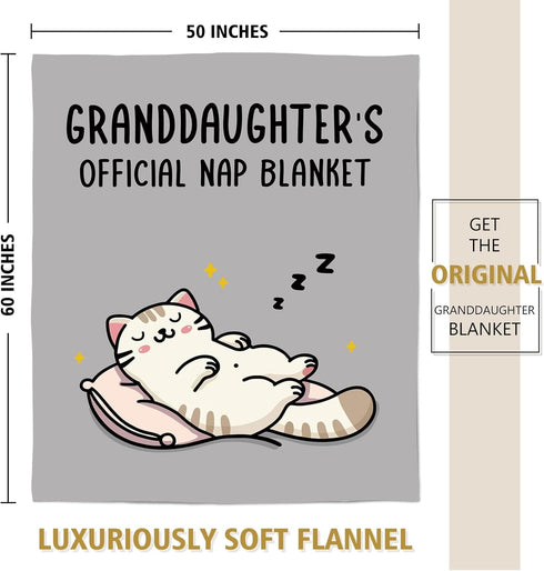 SteadStyle Granddaughter Gifts from Grandma Grandpa, Mothers Day Blanket Gifts for Granddaughter, Idea Granddaughters