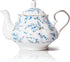 33.8 oz Porcelain Tea Pot Luxury Gold Trim Floral Ceramic Teapot Waterpot