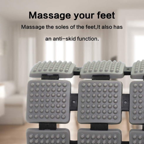 33.4 15.7 Inch BEMISO Non Slip Massage Bathtub Mat,Shower Mat Non Slip x Large Size with Suction Cups and Drain Holes