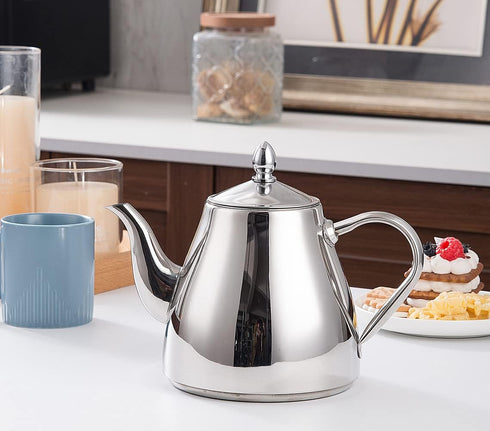 SANQIAHOME Stainless Steel Teapot Coffee Servers 1200ml by SANQIAHOME