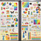 Hying 8PCS Removable Gay Pride Window Clings, LGBTQ Rainbow Stickers for Pride Month Decorations and Party Supplies