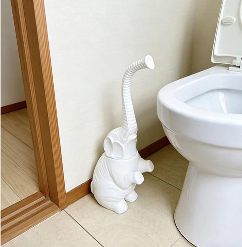 AORTULL Set,Modern Toilet Brush and Holder Ceramic Toilet Bowl Brush Holder,Cute Bathroom Decor, Non-Scratch Bristles