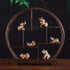BRABUD Gold Resin Small Elephants Statues Home Decor Gift Set of 6 BS123 (Gold)