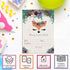 Woodland Forest Fox Face Floral Birthday Party Invitations - 20 Fill In Cards with White Envelopes by AmandaCreation