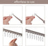 Jetec 60 Pcs Metal Curtain Track Hooks, S Shaped Small Drape Wire Hooks for Ceiling Drape Track (Silver)