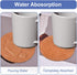 2-Pack 8" Round Cork Coasters, Absorbent Plant Saucers & Trivets for Hot Pots, DIY Craft Board